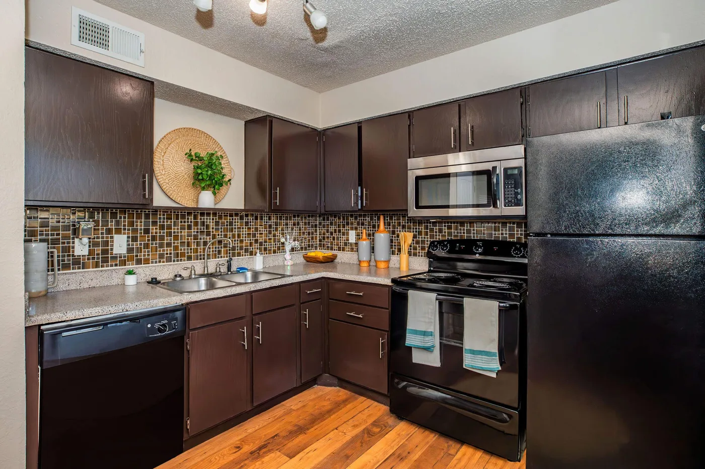 Cocina de un apartamento en Redgate